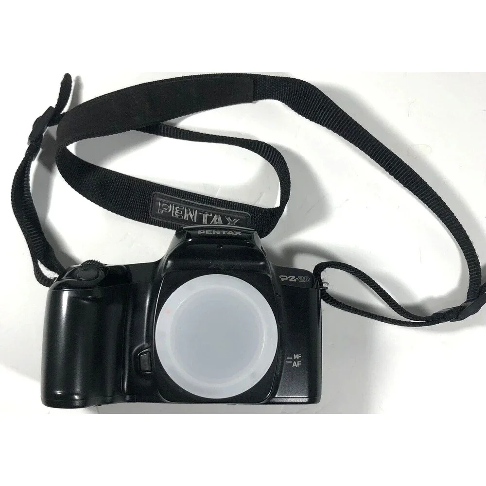 Pentax PZ-20 Auto Focus 35mm Film Camera body, cap & Strap, untested for parts